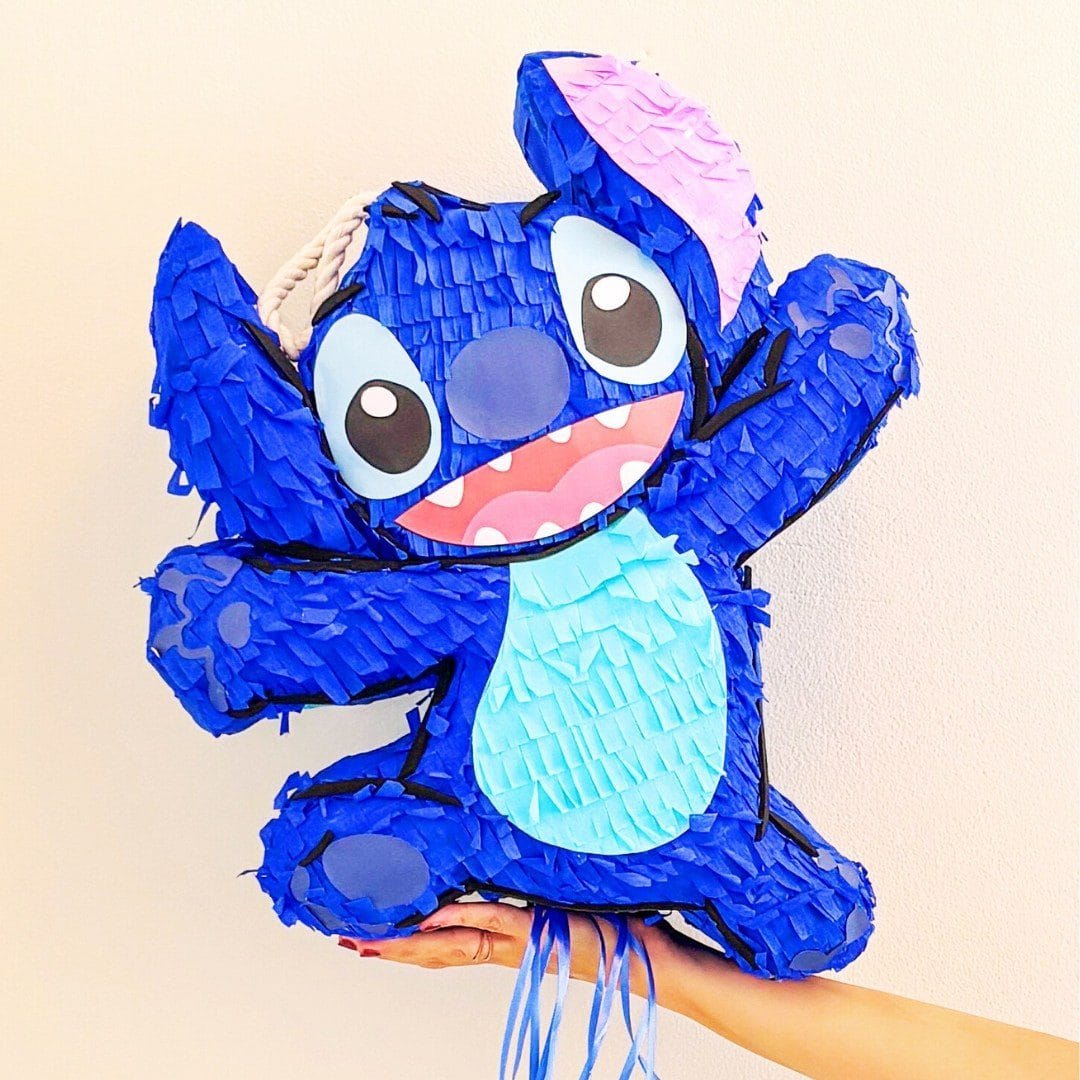 stitch DIY pinata made with printable template