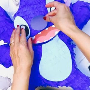 Stitch Piñata: Where To Get One + The Easiest DIY Option You Haven’t Tried Yet stitch diy pinata in progress
