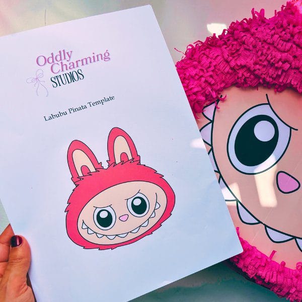 Printable Template to Make a Labubu Piñata