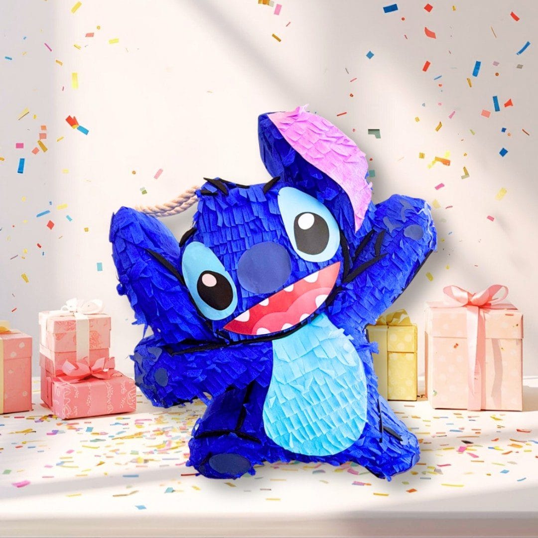 stitch DIY pinata made with printable template