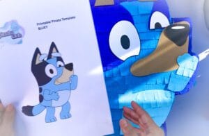 bluey piñata template bluey piñata template