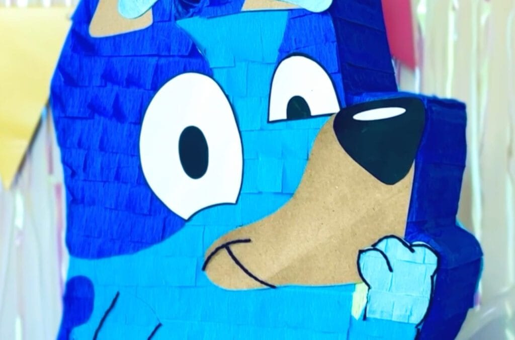 bluey pinata closeup