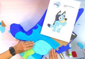 bluey piñata template 2 bluey piñata template