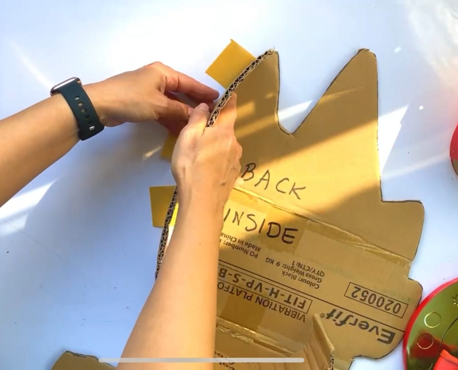 Bluey piñata base being made