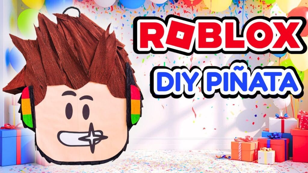 roblox pinata diy, roblox pinata tutorial, how to make a roblox pinata, tutorial pinata de roblox, como hacer una pinata de roblox