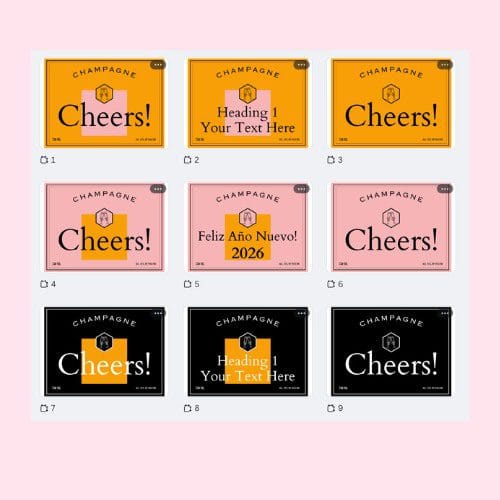 champagne pinata custom labels