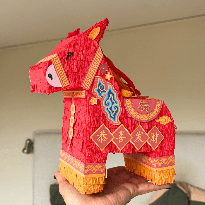 cny mini horse pinata party favour gift box (3)