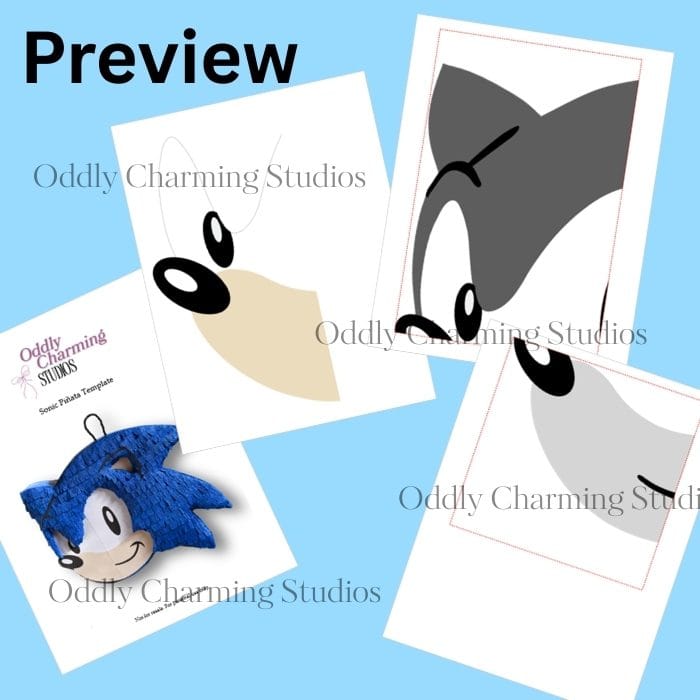 sonic pinata template (1)
